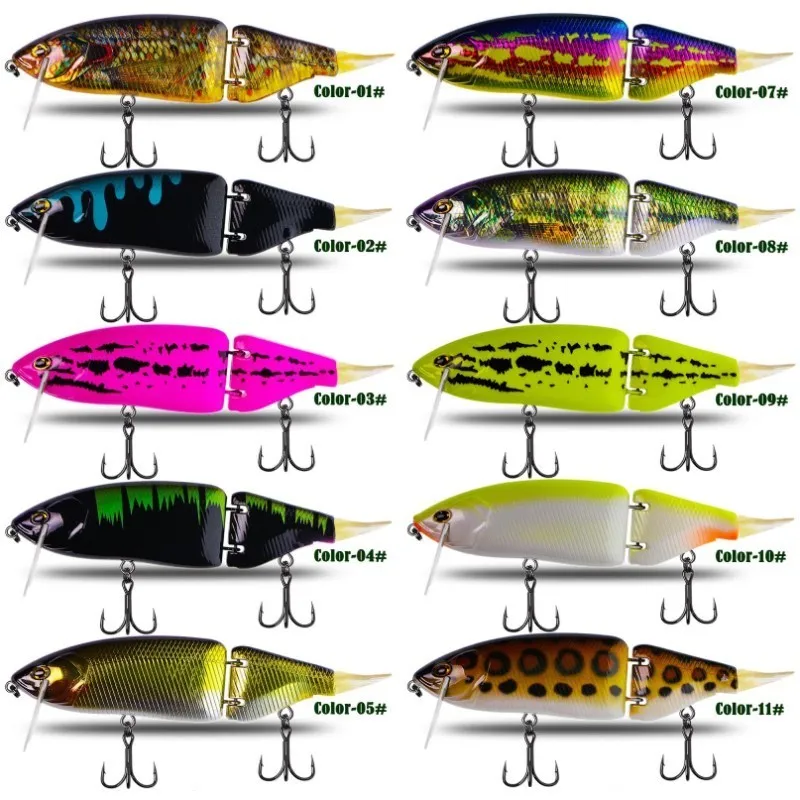 Floating Fishing Lures: Jointed Hard Body Bait For Bass And Floating Fishing Lures: Jointed Hard Body Bait For Bass And