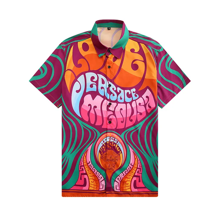 Tasarımcı Gömlek Erkek Düğmesi Gömlek Baskı Bowling Shirt Hawaii Çiçek Gündelik Gömlek Erkekler İnce Fit Kısa Kollu Elbise Hawaiian T-Shirt M-3XL U3