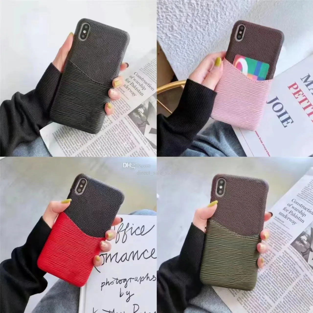 Designers Phone Case iPhone 14 13 Pro Max 12 Mini 11 Xs XR 7 8 Plus Fashion Letter Print Leather Back Cover Case bags Shell cases