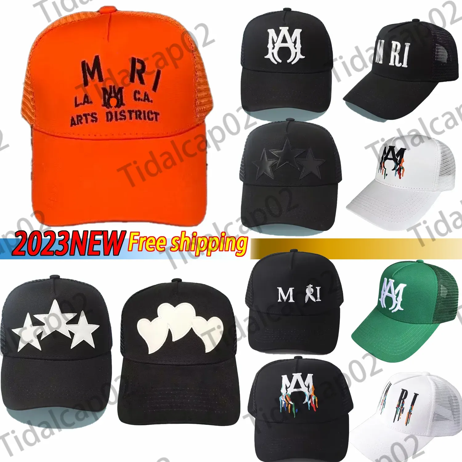 Dernier style AMirs TRUCKER HAT Ball Caps Luxury Designers Hat Fashion Trucker Caps Lettres de broderie de haute qualité