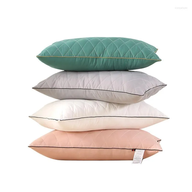 Pillow Health Care Bedding Pillows Five-star El Soft Feather Fabric Super Stretch Neck Single Size About 45X72CM