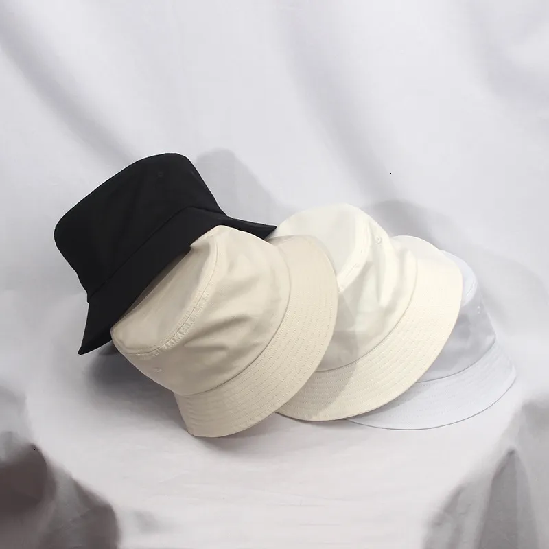 Wide Brim Hats Bucket Hats Pure Cotton Sun Hat Large Size Boonie