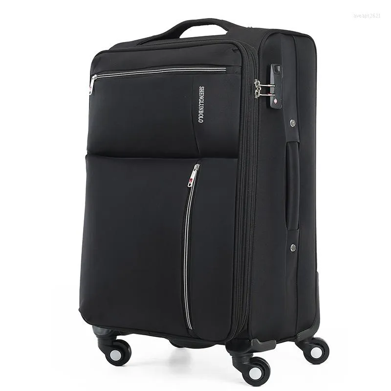 Malas Vnelstyle Oxford Travel Bagage Business Business Nugget Trolley Suitcase Carry Large em chassi de 20/24/28 polegadas