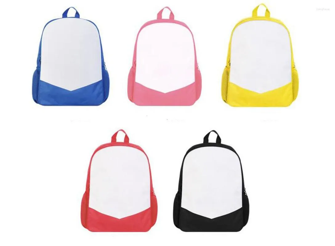 Rucksack DHL30pcs Sublimation DIY weiß entfernen leere Polyester atmungsaktive wasserdichte Tasche