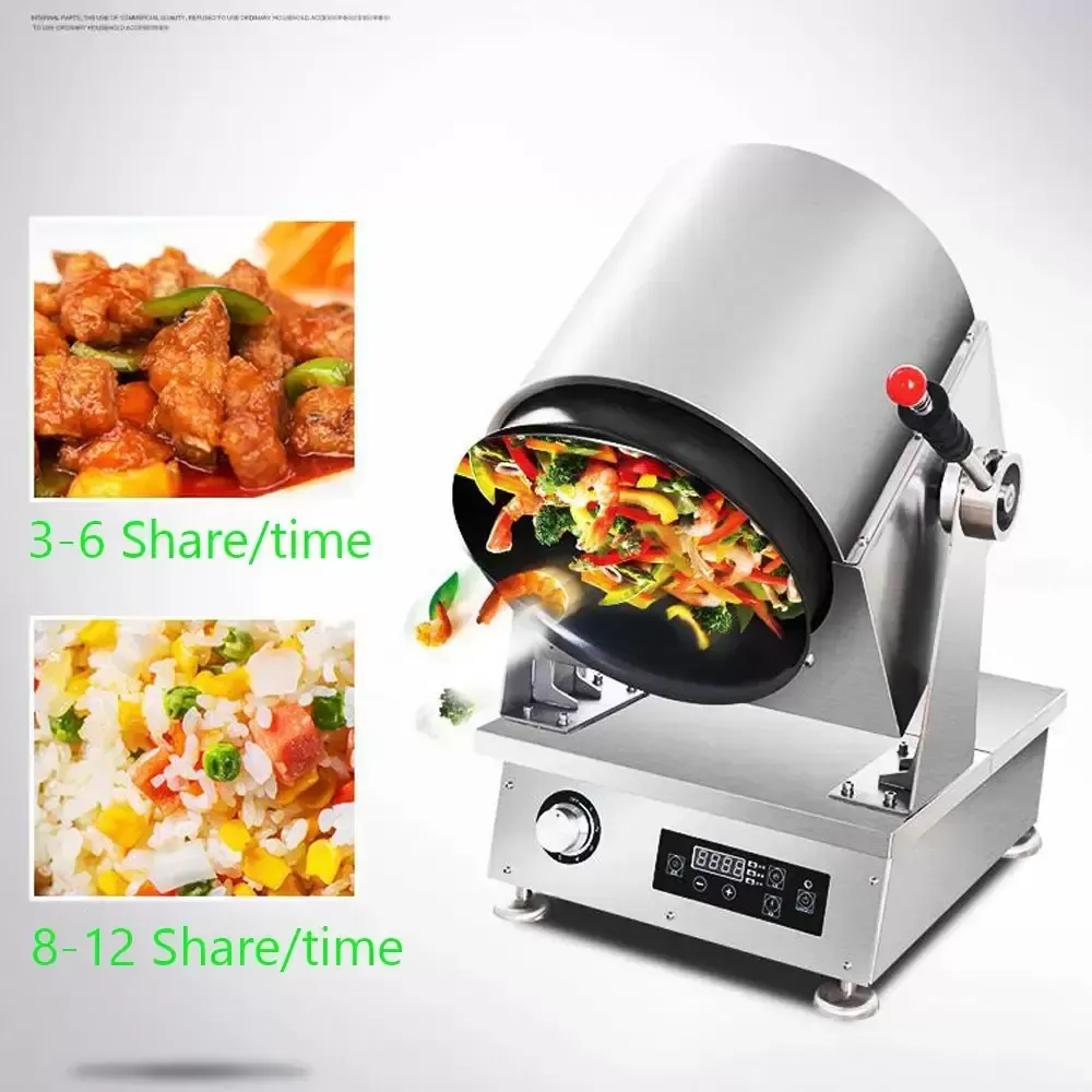 Helpful Restaurant Gas Cooking Machine Multi functional Kitchen Robot Automatic Drum Gas Wok Cooker Stove Kitchen Equipment