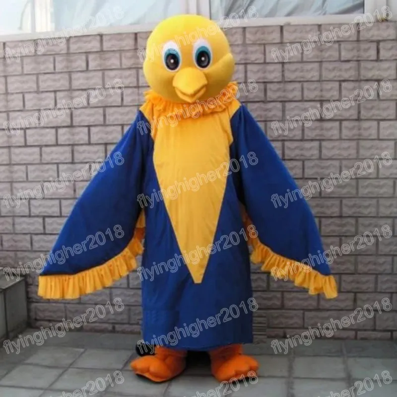 Halloween Blue Owl Mascot Costume Anpassa Cartoon Anime Theme Character Xmas Outdoor Party Outfit Unisex Party Dress Suits