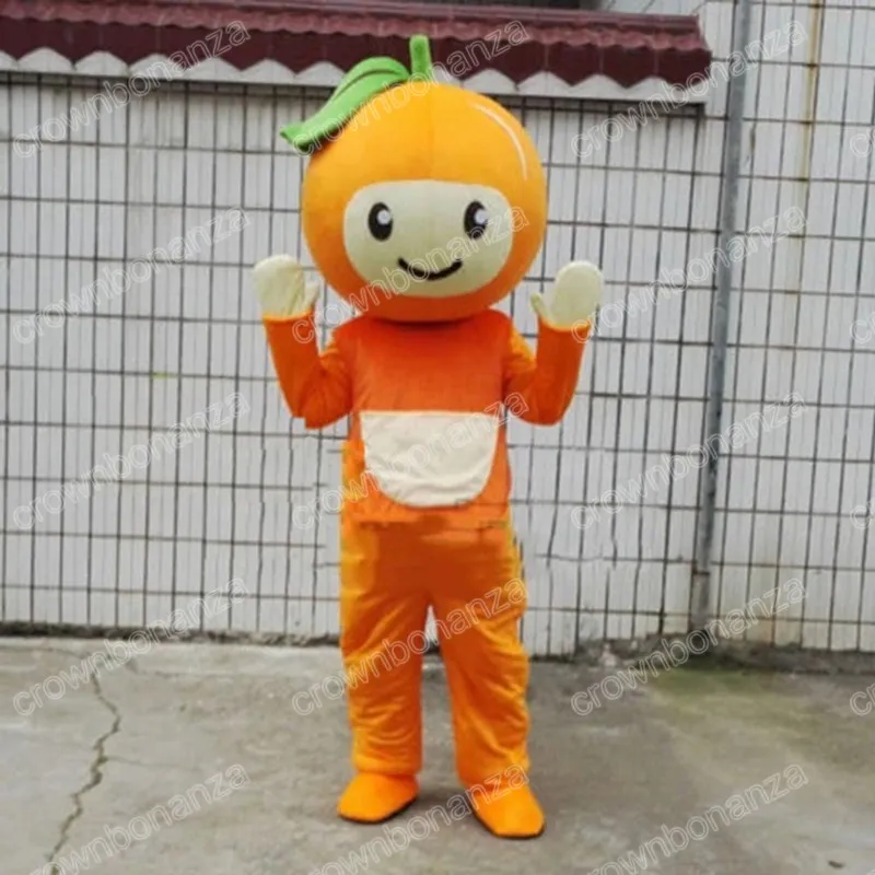 Simulatie Orange Mascot Costumes Cartoon Carnival Unisex volwassenen Outfit Verjaardagsfeestje Halloween Kerstmis Outdoor Outfit Suit