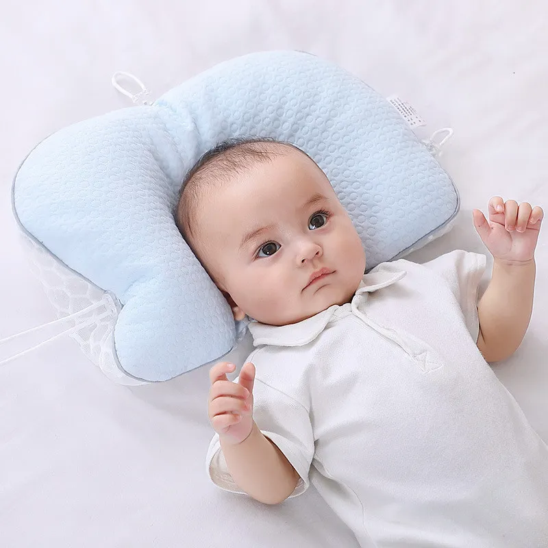 Pillows Children's Stereotyped Pillow born Baby Comfort Sleep Artifact Corrects Head Shape Travesseiro Cotton Appease Pillows 230516