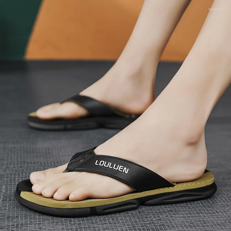 Mens outdoor flip flops sales