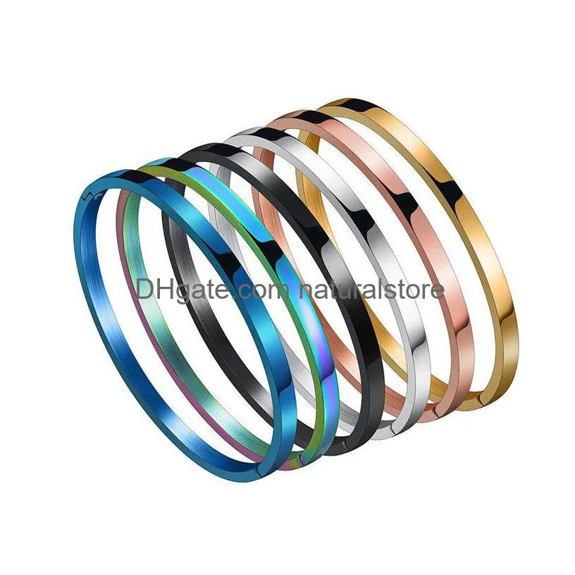 Brazalete de acero inoxidable, pulseras con apertura, brazaletes para mujer, joyería de banda, accesorio Siery, pulsera para mujer y envío directo Otwdr