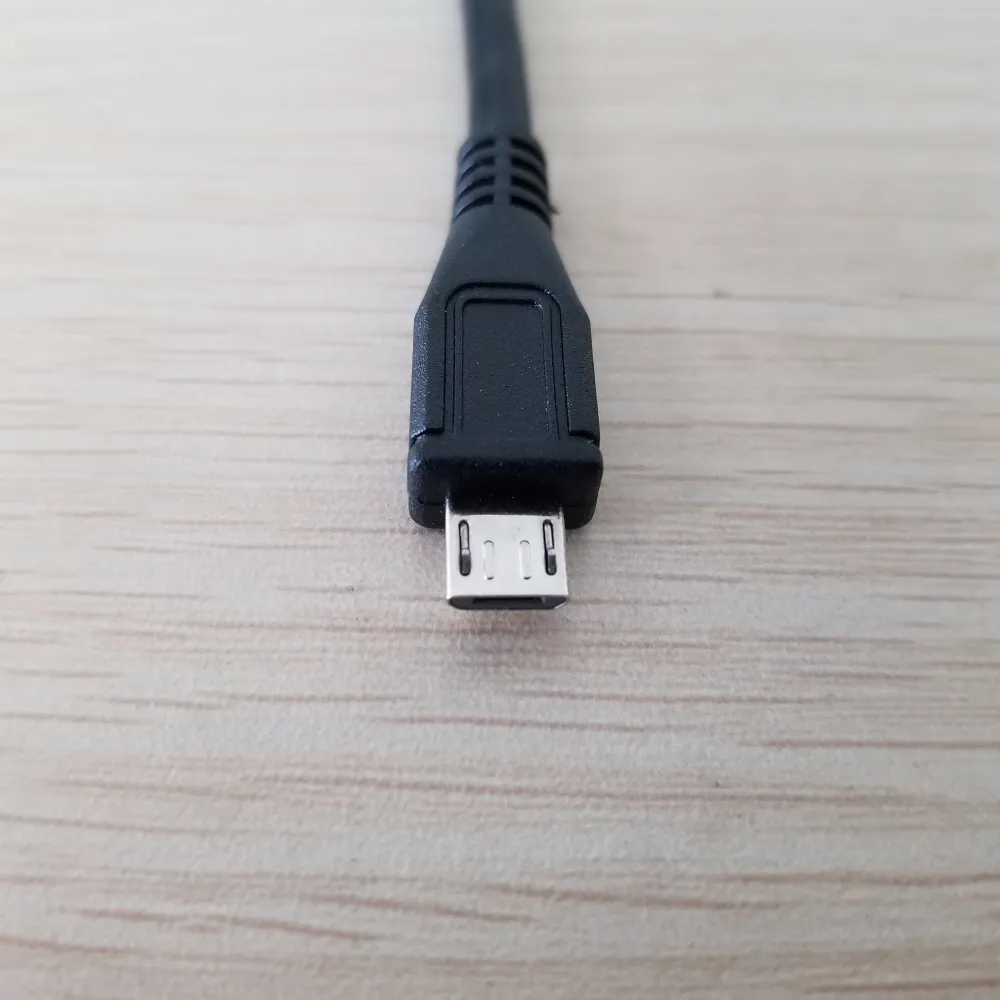 Screw Lock Panel Mount Micro USB 2.0 Type B Male To Female M/F ...