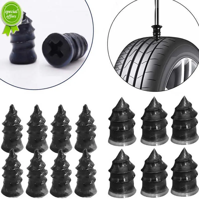 10Pcs Car Vacuum Tire Repair Nail Rubber Screws for Wheel Truck Motorcycle  Tubeless Tyre Puncture Repairing Tools Accessories - AliExpress