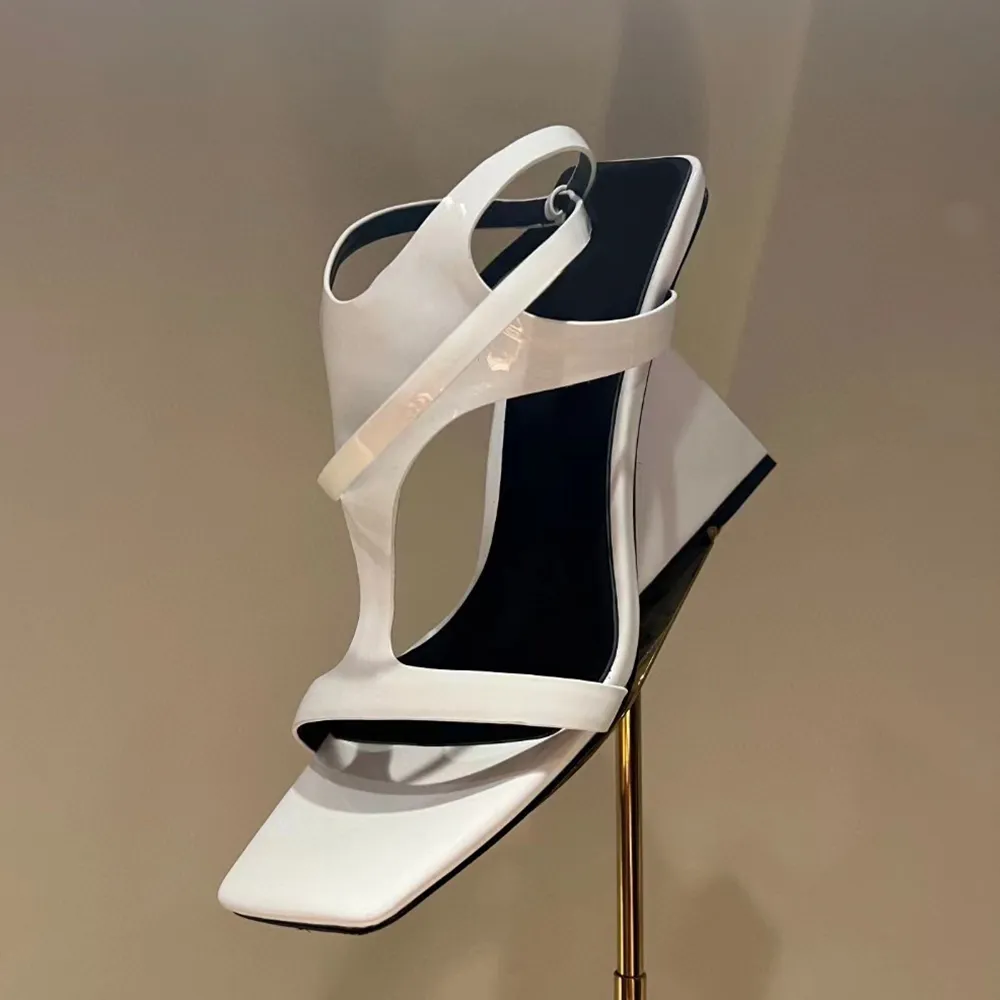 Sandales Compens es Incrust es De Cristaux Mode Sexy Pour Femmes