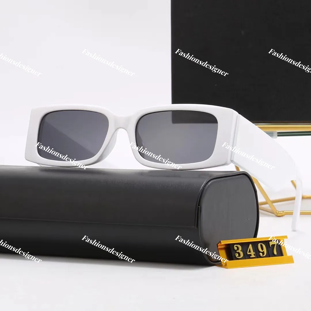 Designer-Sonnenbrille für Damen, rechteckige Brille mit kleinem Rahmen, hochwertige, modische, klassische Herren-Sonnenbrille mit Box, 5 Farben, optionale Brille, Luxus-Sonnenbrille