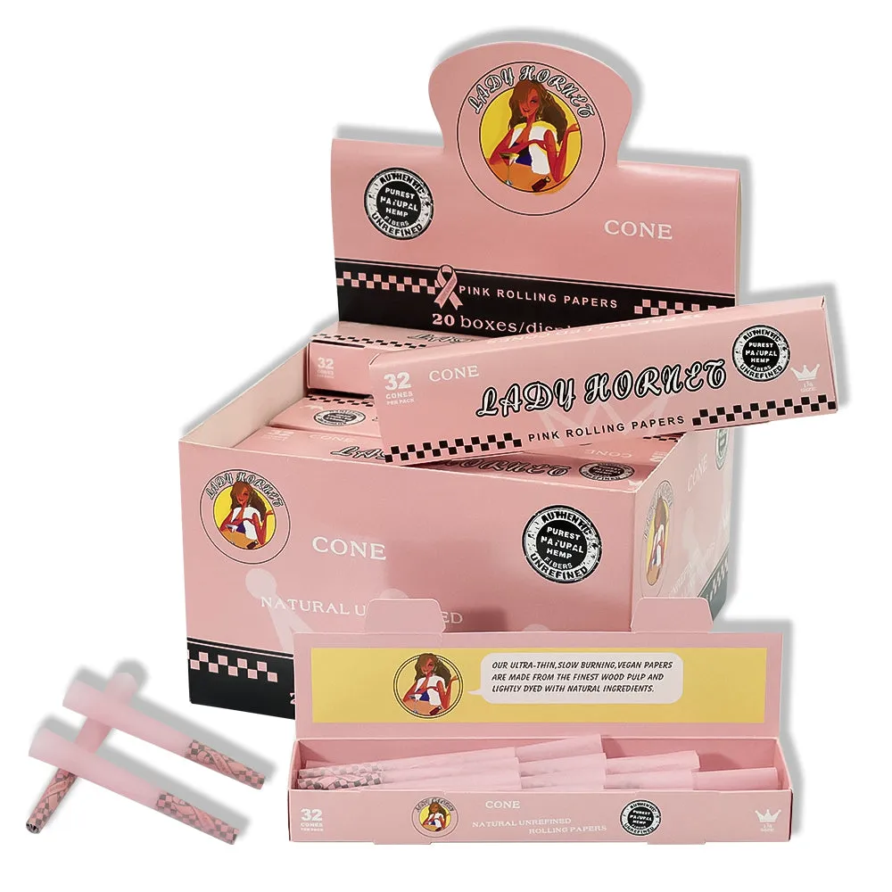 big box rolling paper 110mm accessori per fumatori cono pre roll 32pc / pacco fumo negozio Volume cono bong per dab rig all'ingrosso