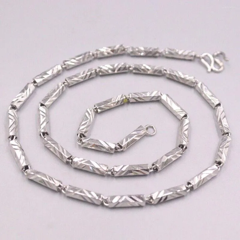 Correntes Real 925 Sterling Silver 3,5mm Link Chain Chain Charclace 19,7 "15-16g