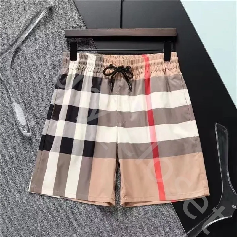 Plaid Men's Shorts Summer Fashion Beach Plaży Plutks Designer Swimming Wygodne oddychanie szybkie suszący trend kostiumu kąpielowego Proste projekt