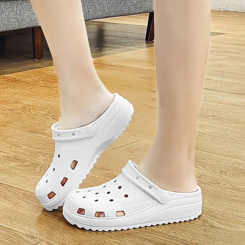 Пляжные сандалии Baotou Hole Shoes Женские летние наружные анти-скольз