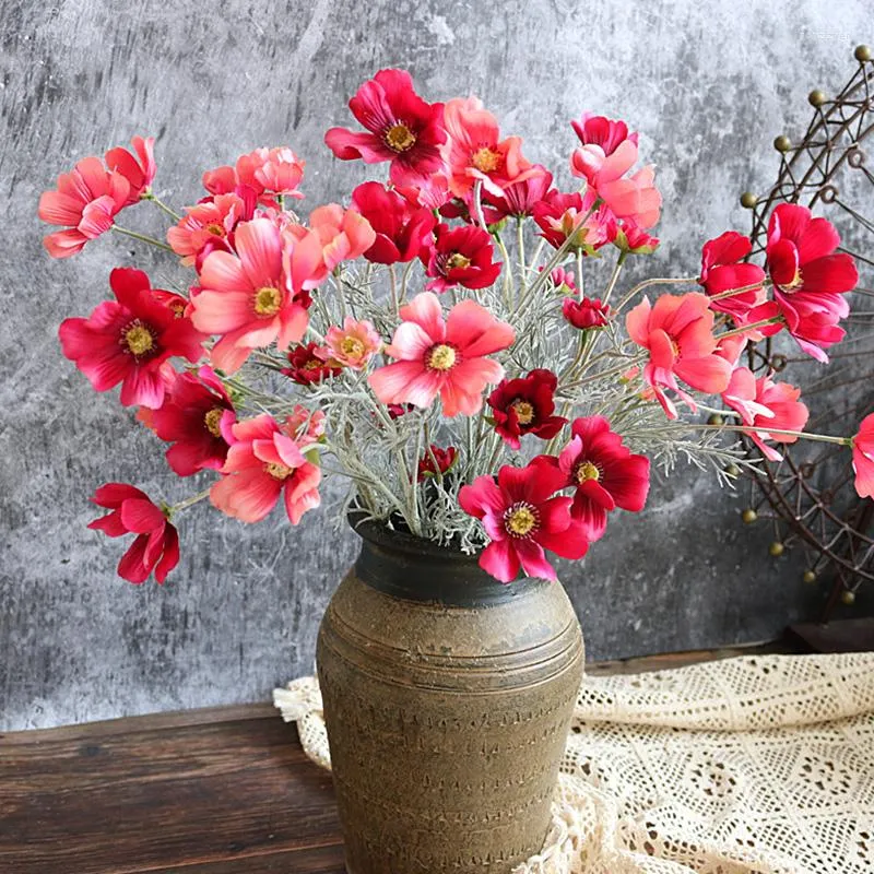 Decorative Flowers Artificial Gesang Flower Single Branch Imitation Fake Silk For Home Living Room Arrangement Wedding Decoration