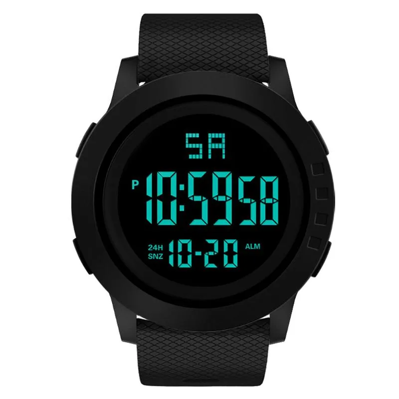 Armbandsur lyxiga män sportklockor Dual Display Analog digital LED Electronic Quartz Waterproof Swimming Military Watch