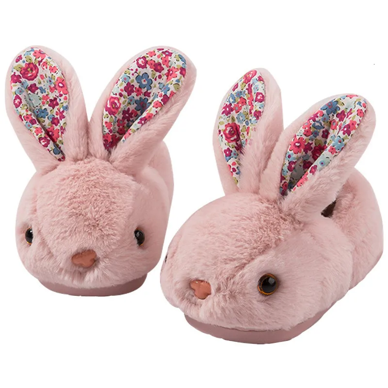 Slipper peuter slippers Girl Boy House Slipper Kinder Konijn Winter Slipper Warm Bunny Slippers Zachte pluche Indoor Girls Boys Slipper 230516