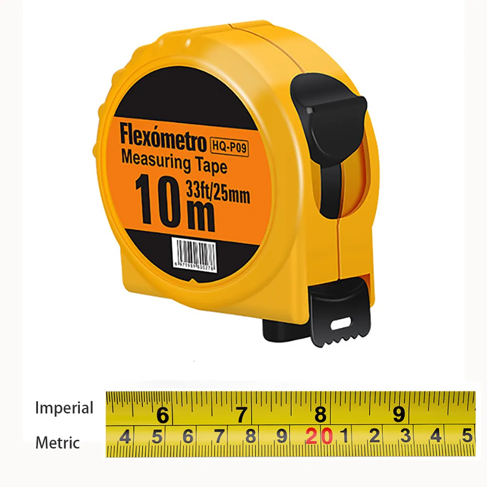 Fita Medidas Skyasia Fita de aço Medida 10m 33 pés Portátil Revestimento retrátil Métrica de polegada MESURE MEDIMENTO FERRAMENTAS DE CONSTRUÇÃO DE TAPA 230516