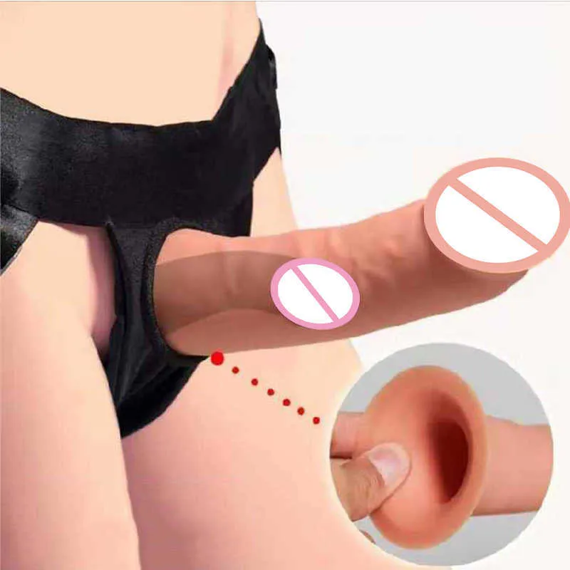Hollow On Strap Torno seu Dildo Big Dick Sex Toy Real Belts Strapon Harness For Men Penis Sleeve Fake Cock