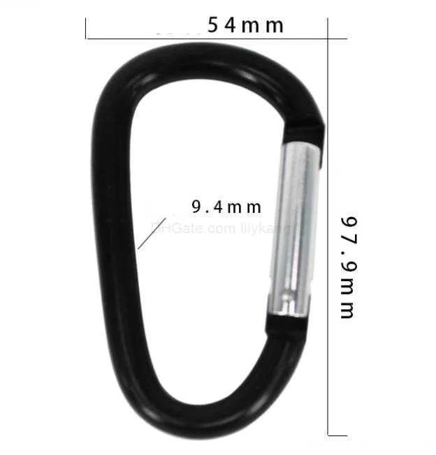 High Quality Durable Aluminum Alloy Carabiner Keychain Clip Snap Hook 10cm Length For Outdoor Escape Climbing From Lilykang 0.86 DHgate.Com