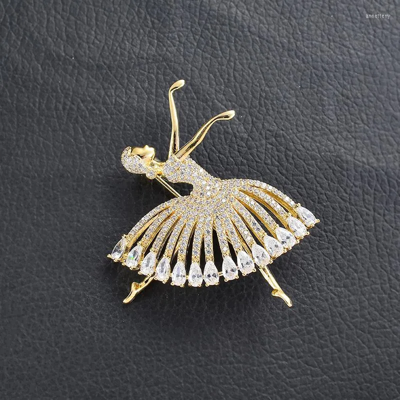 Brooches BALLERINA Crystal Ballet Dance Girls Brooch Pin Dancer Dancing Pins Jewelry Broche Girl Friend Mother's Day Gifts