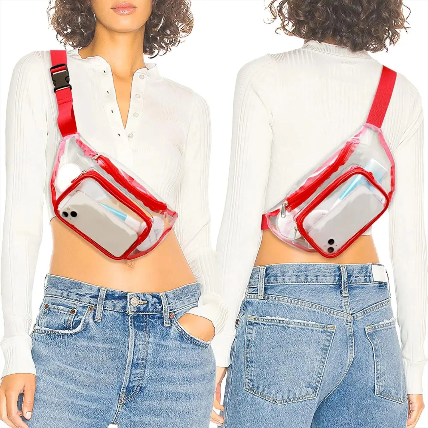 Transparent fanny pack cheap