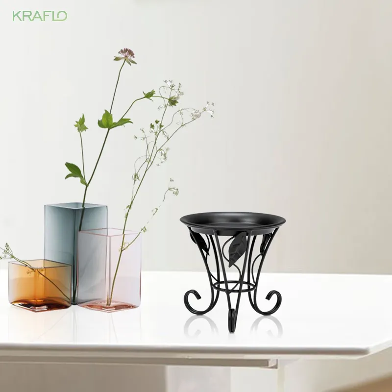 Supporto Piante Europeo Alto Decorativo In Metallo Con Piastra Portavasi In Ferro Nero Giardino Interno Da 10,31 € | DHgate
