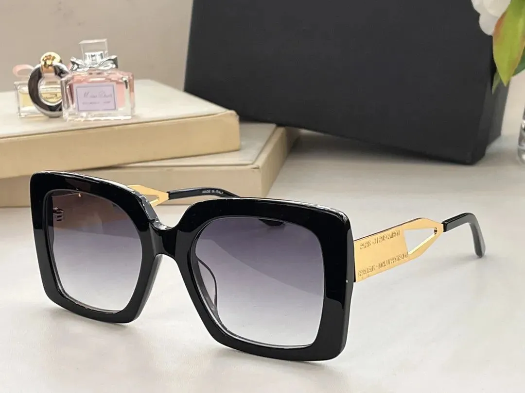 Óculos de sol de designer feminino para homens homens de sol, estilo de moda protege os olhos lentes UV400 com caixa aleatória e estojo 6123 11