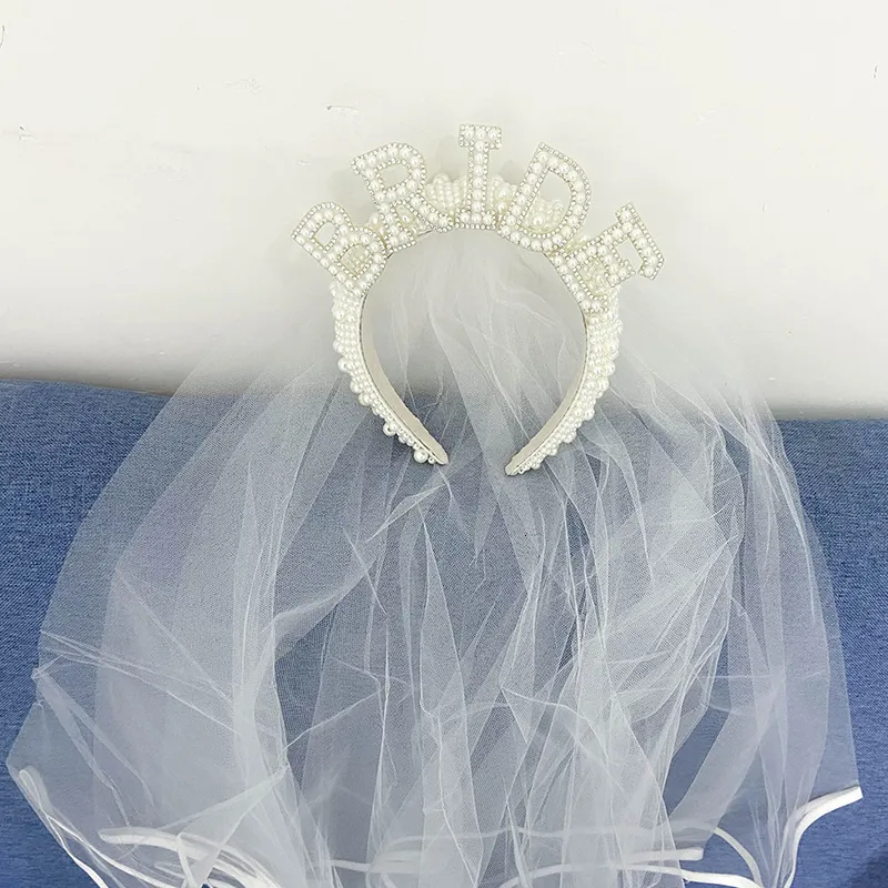 Set Accessoires Mariée 'Bride To Be' - Diadème Blanc, Ceinture Dorée Et Voile - Pour Enterrement De Vie De Jeune Fille Et Mariage - Taille Universelle - 4