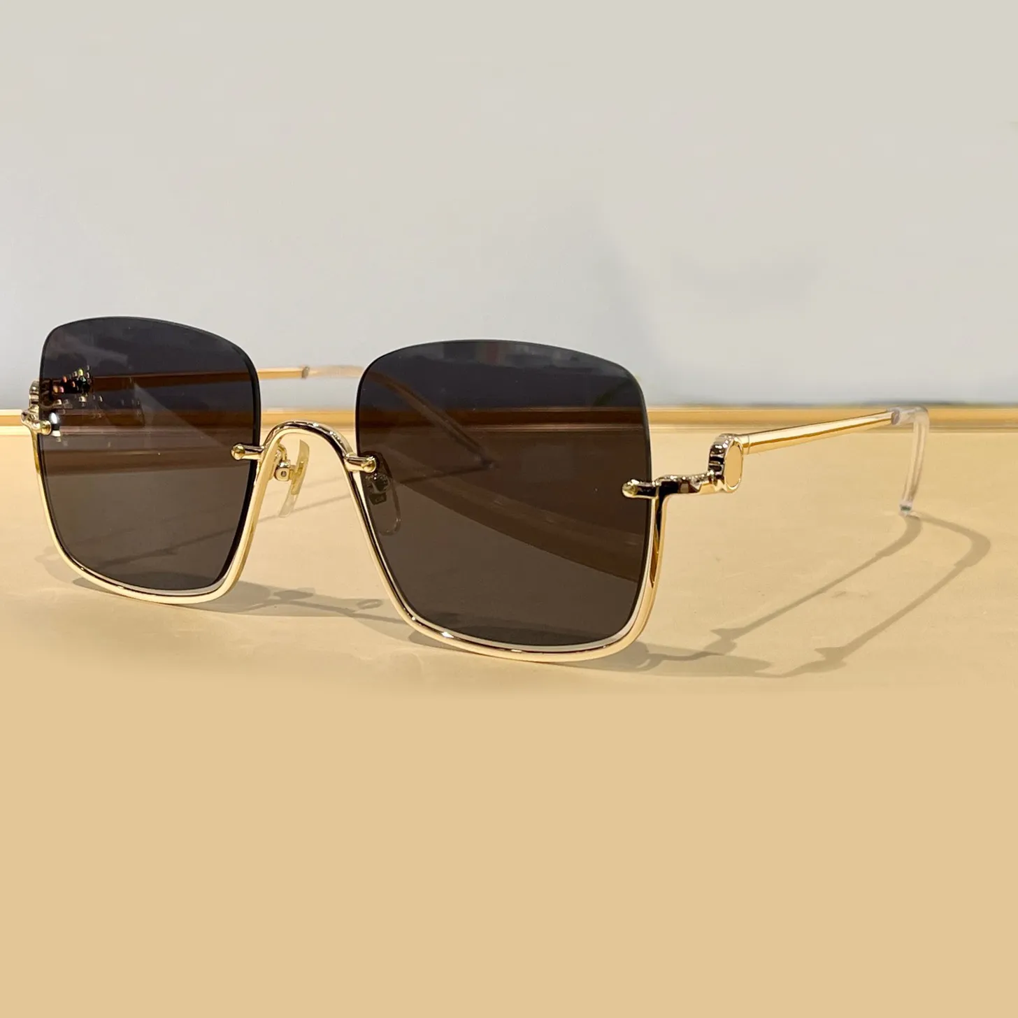 1279 Occhiali da sole quadrati oro / grigio Occhiali moda estiva da donna gafas de sol Occhiali da sole firmati Shades Occhiali da sole UV400 Eyewear