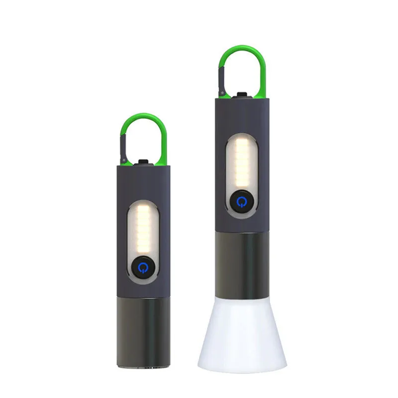 Utomhussport LED-ficklampa Uppladdningsbart batteri Blixtljus Superljus Kraftfull Vattentät Vandring Jakt Ficklampa Z0015