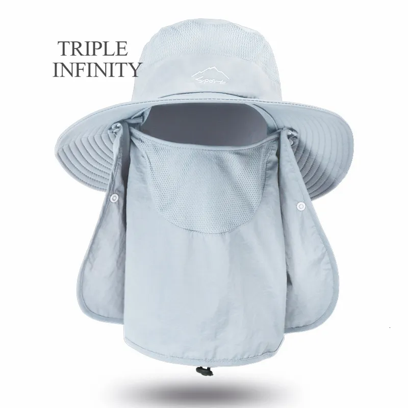 Foldable Wide Brim Mission Cooling Bucket Hat For Men Fashionable