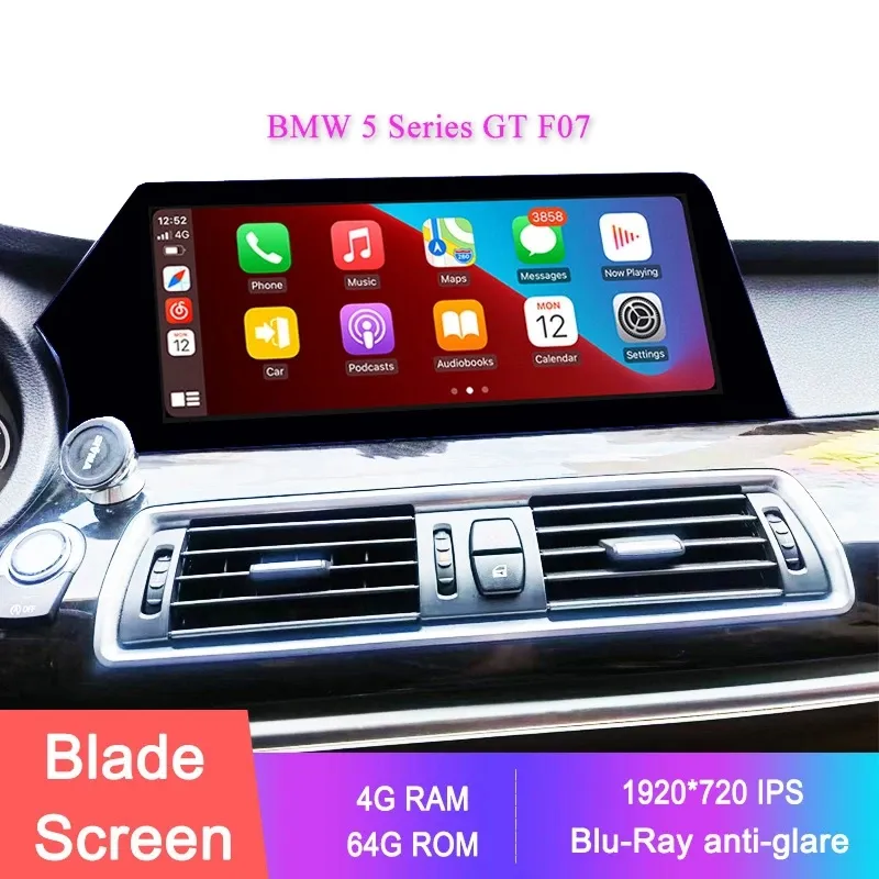 12.3 '' Blu-ray Screen 1920*720p Android Car Multimedia Player для BMW 5 серии GT F07 2011-2017 Autoradio CarPlay Stereo Stereo