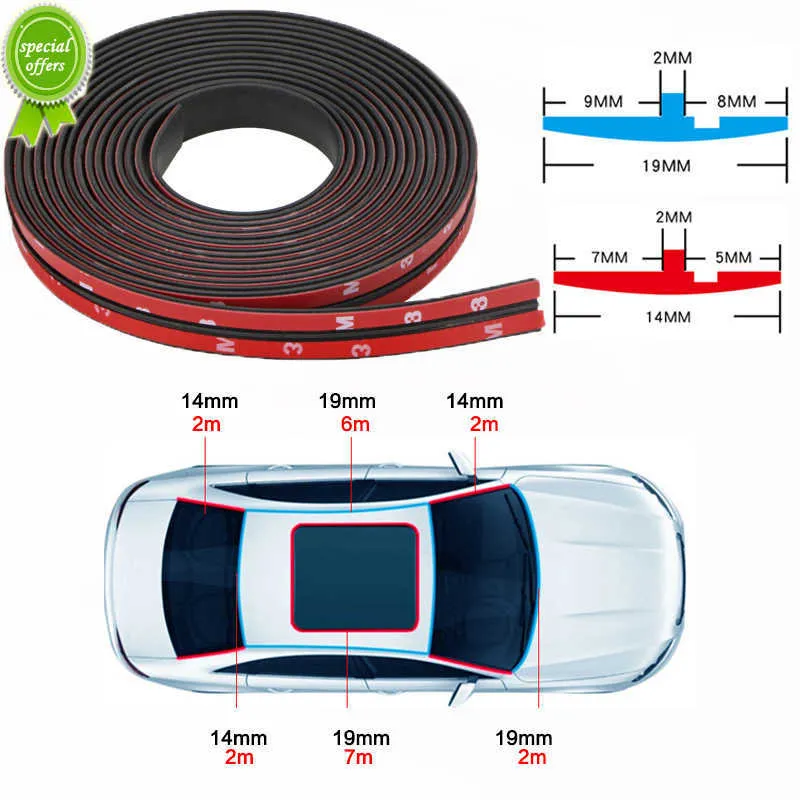 Cinta De Goma Autoadhesiva Negra Para Parabrisas Y Techo De Coche - 2 Cm X 2 M - Aislamiento De Ruido