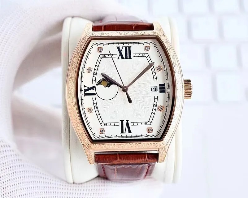 Boutique Men's Watch helautomatisk mekanisk rörelse topp 316 rostfritt stålfodral strap2
