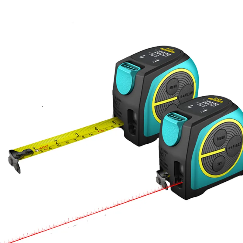 wholesale Digital Laser Tape Measure DT10 2 in 1 Rangefinder Tape 40m 60m Measurement LCD Display Accuracy 2mm Battery Powered