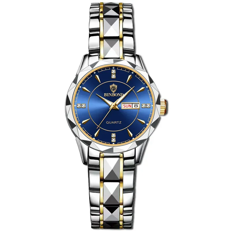 Dameshorloges Polshorloges Noblyman Lady Tungsten Steel Waterdichte polshorloge Kalender Quartz Kijk Luminous Business Affairs Sapphire Sports Montre Luxe Watc