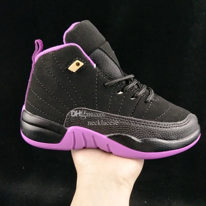 12s Kids Shoes 12 Basketball Toddler Sneakers Cherry Designer Boys Girls Purple XII Youth Black Taxi Trainers Kid Shoe Children Playoffs Blue Pink Flu Gym Red Eur 25 35 From 24 43 DHgate
