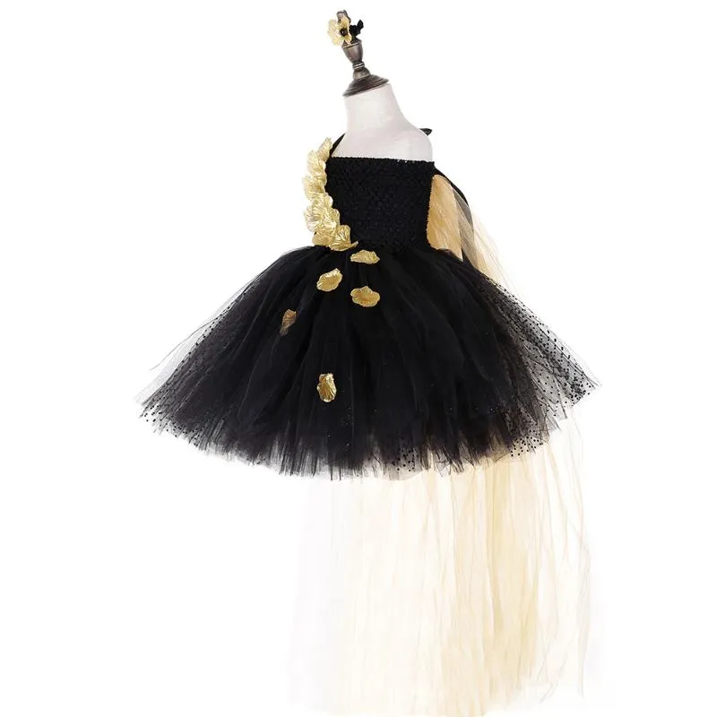 Vestidos de niña negro con dorado on sale