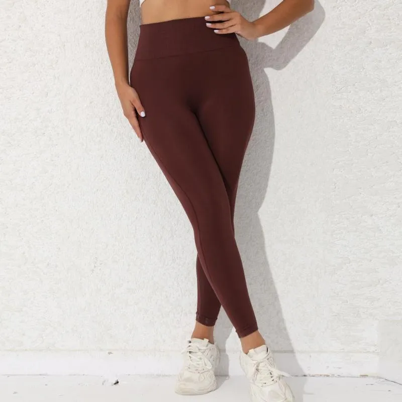 Leggings voor dames Luoyiyang Solid Color Dames Push Up Gym Sports Quick Drying for Women Pants Fitness Woman Training Clothing 2023