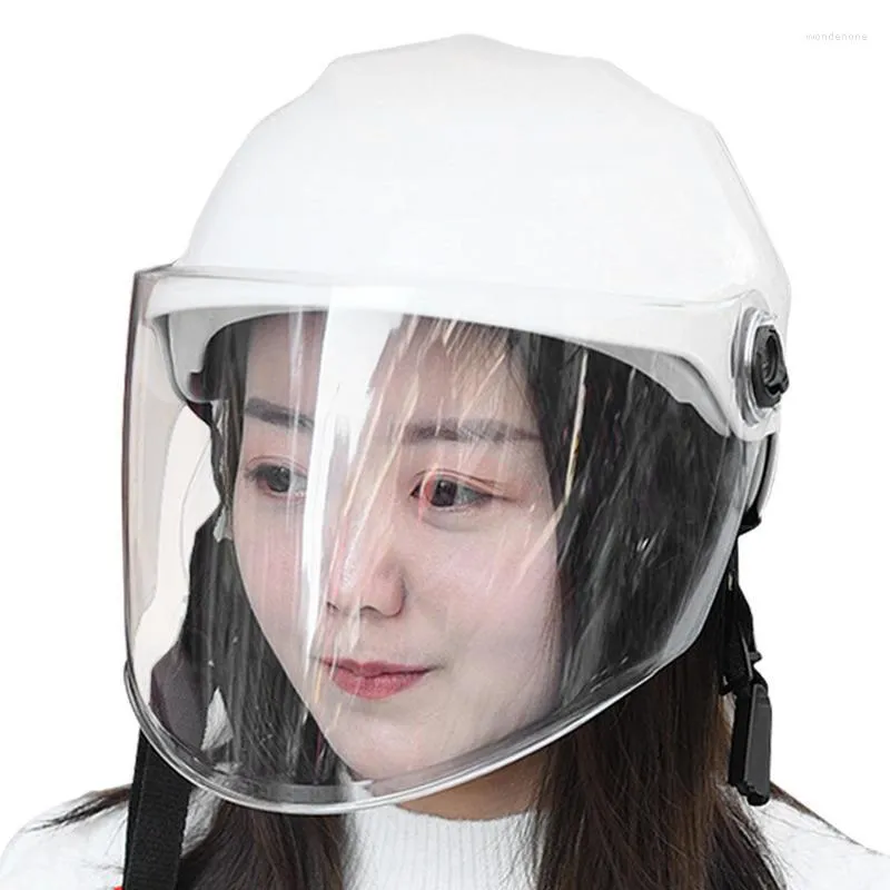 オートバイヘルメットヘルメット男性女性が顔を開いており、半数の大人の機器電気自転車スクーターバイクライディング用品