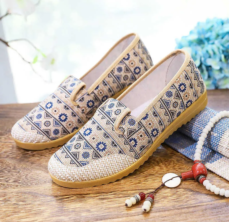 Primavera E Outono Novos Sapatos Antigos De Pano De Pequim