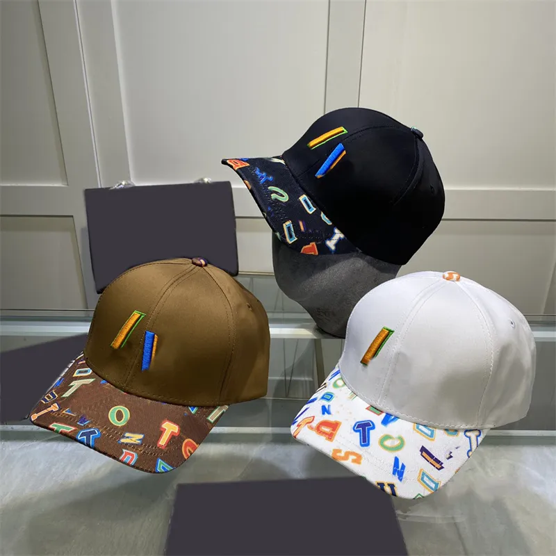 Summer Baseball Caps for Women Men Designer Brodery Ball Cap Mens Luxury Sun Hats Visir Color Letter L Bucket Hat Casquette 2305171BF