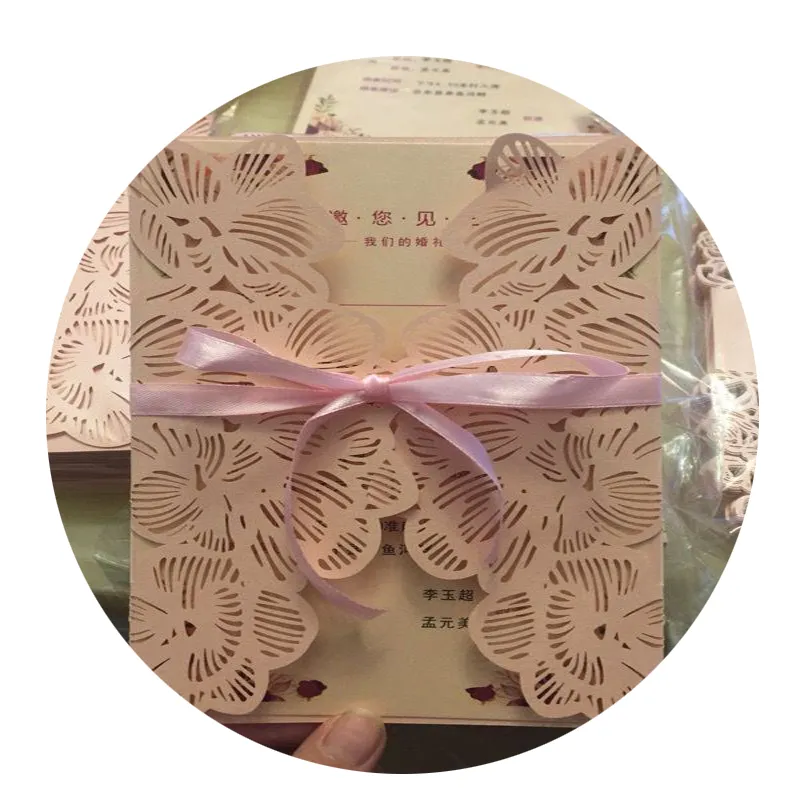 20 Biglietti Di Auguri Tagliati Al Laser Con Glitter – Con Buste E Sigilli – Per Matrimoni, Feste, Compleanni - 4