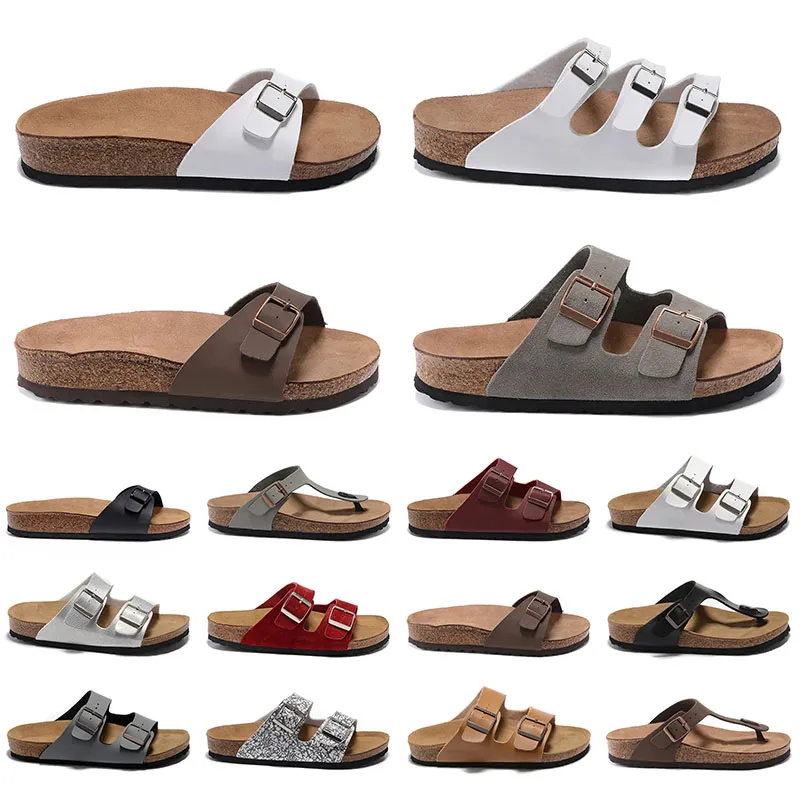 2023 Nya Birke Beach Flip Flops Slippers Platform Casual Felt Sliders Flip Slops Buckle Strap Dark Grey Men Women Luxury Designer Summer Outdoor Platform Slippers