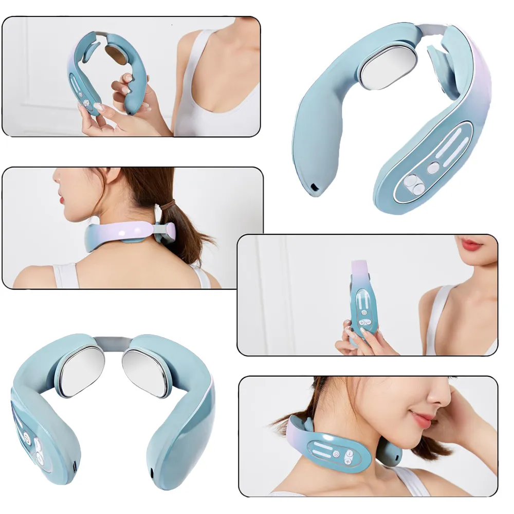 Intelligent EMS Smart Neck Massager Ailuen For Lymphatic Acid Release And  Cervical Relief Health Care Relaxation Tool From Piao007, $12.15